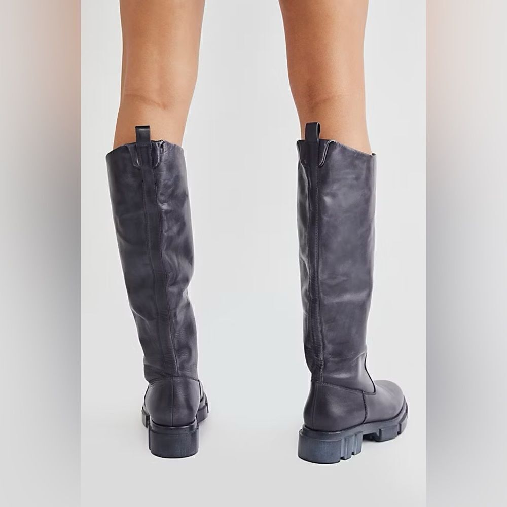 NEW Free People Brooks Tall Boot in Black - Picture 2 of 5